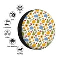 thumbnail image 3 of Bingfone Autumn Pumpkins Blooms Spare Tire Cover Weatherproof Universal Wheel Protectors for RV Camper Travel Trailer SUV Truck-17 inch, 3 of 8