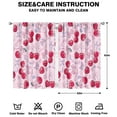 thumbnail image 2 of Cherry Curtains-blackout Curtains Bedroom Decor Living Room Darkening Grommet Window Drapes 2 Panels Set 41"x63", 2 of 2