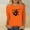 #017-Orange, variant on Womens Shirts Casual Letter Print Blouse Round Neck 3/4 Sleeve T-Shirt Loose Spring and Fall Top Gifts for Women