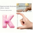 thumbnail image 6 of Pink 26 Letter Ornaments for Christmas Tree Decoration - Personalized Hanging Pendant Xmas Alphabet for DIY Craft Ornaments (K), 6 of 6