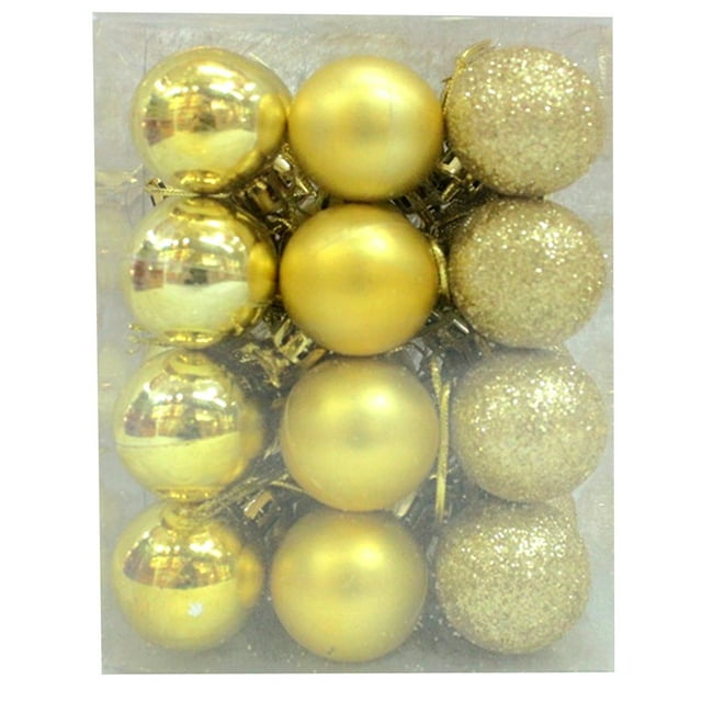 Juego de bolas de Navidad Colgante de Navidad Bolas decorativas Árbol de Navidad MABOTO Dorado