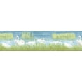 thumbnail image 2 of Dundee Deco Prepasted Wallpaper Border - Nature White, Green, Blue Swans, Lake, 15 ft x 7 in, 2 of 6