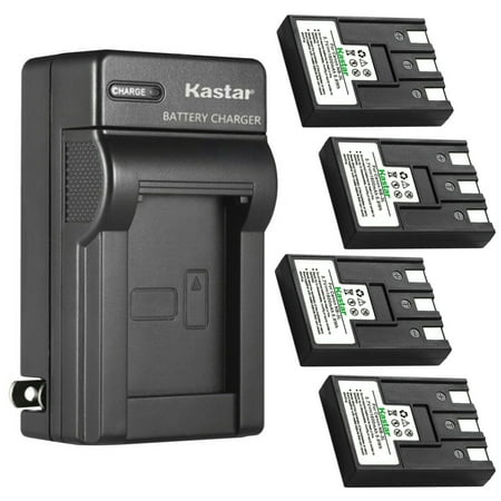 Kastar 4-Pack Battery and AC Wall Charger Replacement For Canon NB-3L NB-3LH Battery Canon CB-2LU CB-2LUE Charger Canon IXY Digital 30 IXY Digital 30a IXY Digital 600 IXY Digital 700 Camera