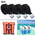 4Pcs 20mm*2m Cooler Tie Down Straps to Boat Deck Truck Bed Prevent