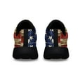 thumbnail image 4 of Patriotic Highland Cow 4th Of JulyHighland Cattle Fluffy Cow American flag Shoes Sneakers Black Size 9, 4 of 7