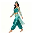 thumbnail image 2 of Women's Princess Cosplay Jumpsuit Belly Dance Romper with Headwear Halloween Costume, 2 of 4