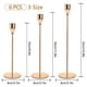 thumbnail image 3 of 6Pcs Gold Candle Holder for Taper Candles, Candlestick Holders Metal Tall Candle Stand for Taper Candles Candle Holder, 3 of 5