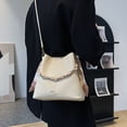 thumbnail image 3 of MUSOIE Crossbody Bucket Bag for Women Elegant Evening Shoulder Bag with Datchable Chain Strap, 3 of 7