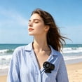 thumbnail image 5 of Leeye SQ03 Waist Clip Fan with Ice Cooling, Rechargeable Portable Personal Air Conditioner with 199 Speeds & LED Lights, Hands Free Bladeless Wearable Fan for Work Camping Outdoor, Black, 5 of 5