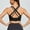 Black, variant on Sports Bra for Women High Support,Molded Cup Strappy Running High Impact Sports Bras for Women, Limited Time, Under 10 Dollars