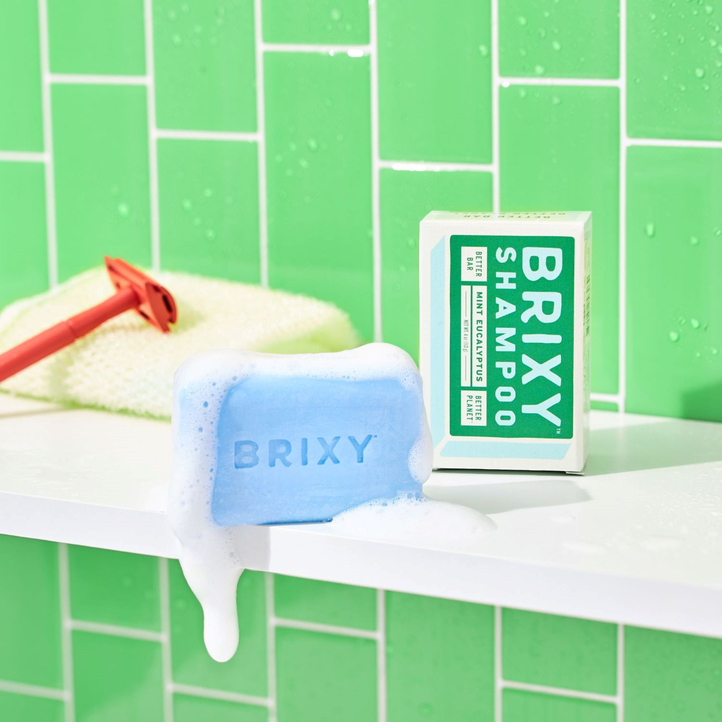 Brixy - Shampoo Bar Mint Eucalyptus - 1 Each -4 Oz