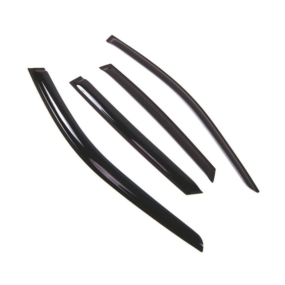 TuningPros Outside Mount Window Visor Deflector Smoke Tinted 4 Pcs Set For 2010-2015 Honda Accord CrossTour