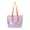 Blue, variant on Waterproof PVC Beach Tote Bag Large Capacity Striped Shoulder Tote for Pool Travel and Daily Use Blue