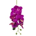 thumbnail image 2 of Limei Orchid Petals Artificial Decorations Orchids Heads Flowers Faux Silk Phalaenopsis Butterfly Flower Heads for DIY Craft Home Wedding Party (Purple), 2 of 7