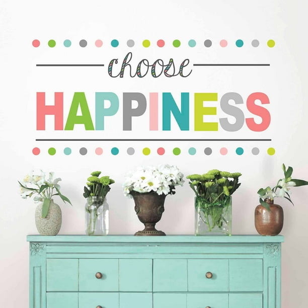 WallPops Choose Happiness Wall Quote Decal