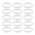 thumbnail image 1 of Pulsera de silicona Sunnimix 15 piezas de goma de Moda Blanco, 1 of 7