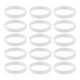 thumbnail image 1 of Pulsera de silicona Sunnimix 15 piezas de goma de Moda Blanco, 1 of 7