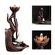 thumbnail image 4 of Lotus Burner Holder Estatuilla Cascada Backflow Home Sala de Meditación, 4 of 8