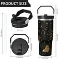 thumbnail image 5 of 1pc Gothic style 30oz Tumbler with Straw & Handle - Insulated Stainless Steel Cup | Holiday Gift for Man Women (Christmas, Valentine's, Birthday), 5 of 7