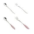 thumbnail image 3 of Baby Spoon Smooth Surface Polished Convenient Lightweight Tableware Multifunctional Wide Application Cutlery Restaurant Silver spoon, 3 of 6