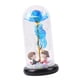 thumbnail image 4 of Centro de Decoración Artificial de Cristal con LED Hecho a Mano para Cumpleaños Esposa Fiesta Azul BLESIY Flores eternas, 4 of 8