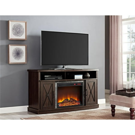 Ameriwood Home Barrow Creek Electric Fireplace Tv Stand For Tvs Up