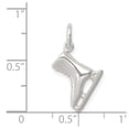 thumbnail image 3 of Auriga Fine Jewelry 925 Sterling Silver Ice Skate Charm for Women (L - 12 mm, W - 12 mm), 3 of 6