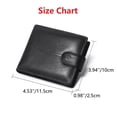 thumbnail image 2 of Genuine Leather Wallet for Men RFID Blocking Bifold Style Large Capacity with Card Slots Gift Box Father’s Day Gift for Dad, Black, 2 of 9