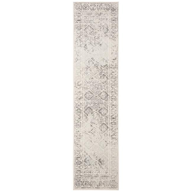 SAFAVIEH Tulum Collection TUL268A Moroccan Boho Distressed Non-Shedding Living Room Entryway Hallway Bedroom Foyer Accent Area Rug 2' x 4' Ivory/Grey 