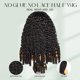 thumbnail image 2 of Yanonmyfd Half Wigs Human Hair 20 Inch Burmese Curly Wigs for Women 200% Density 3 In 1 Seamless Flip Over Half Wigs Beginner Friendly Glueless Wigs Human Hair with Spiral End Natural Color, 2 of 11