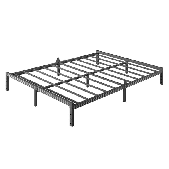 Auroral Zone 10 inch Queen Metal Platform Bed Frame, Heavy Duty Mattress Foundation, No Box Spring Required