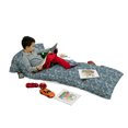 thumbnail image 3 of Nautical Floor Pillow Lounger Cover, Abstract Pattern Sea Shells Sea Horse Corals Fish Rob Globe Maps Wavy Ocean, Nap Mat Printed Fabric Case for 5 Pillows, 88" x 27", Blue Multicolor, by Ambesonne, 3 of 5
