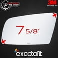thumbnail image 5 of exactafit 8270L Driver Side Mirror Glass Replacement Fits 2004-2005 BMW 525I 530I 545I 645CI Left Hand 3m Adhesives, 5 of 5