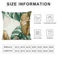 thumbnail image 5 of Shiartex  Tropical Leaves Throw Pillow Covers Green Brown Leaf Summer Decorative Pillow Cases Soft Cushion Covers for Couch Sofa Bed Home Decor 12x12in, 5 of 5