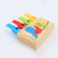 thumbnail image 4 of 1 silbato de madera con forma de pájaro de dibujos animados, instrumento musical, sonido de silbido, juguete para niños., 4 of 7