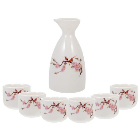 

Japanese Style Sake Pot Liquor Holders White Wine Serving Holders Sake Cups