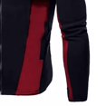 thumbnail image 4 of Zylarhe Men's Autumn And Winter Plus Velvet Slim Stitching Jacket Casual Hooded Sweater Mens Hooded Sweater, 4 of 6