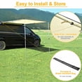 thumbnail image 4 of Yescom Vehicle Awning 6.6x8.2' Car Roof Rack Overlanding Shade for SUV Truck Tailgate Camping Travel, Beige, 4 of 9