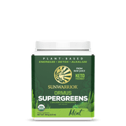 Sunwarrior - Ormus Supergreens, Organic Greens Superfood Powder with Trace Minerals, Gluten Free, Non-GMO, Mint, Perfect for Any Lifestyle (450 Gram)