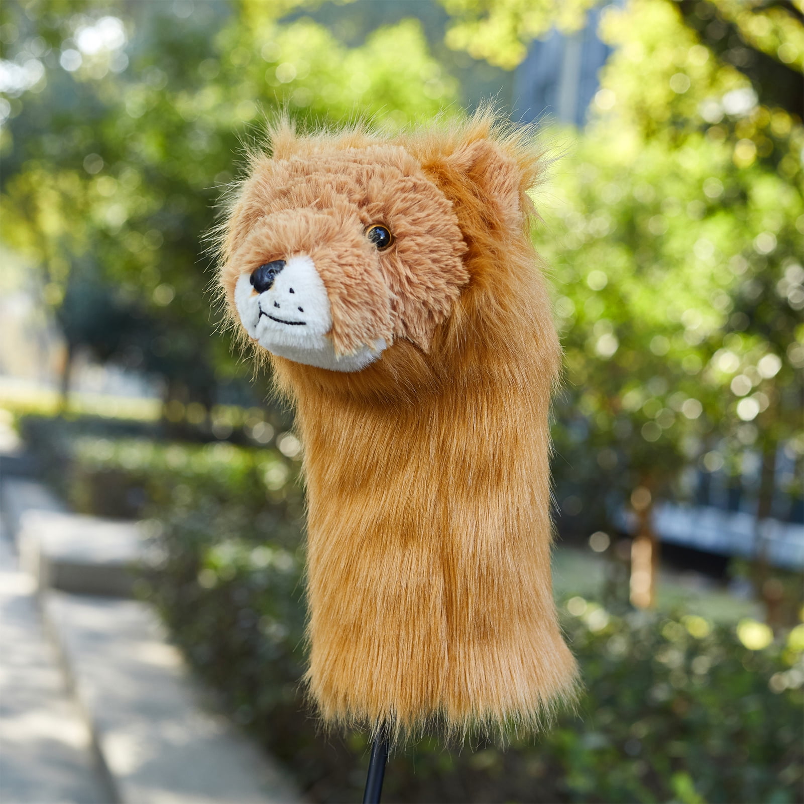 Plush Lion Funny Golf Headcover - Cute Animal Golf Club Cover for Driver Fits Standard 460cc Driver Head, Soft & Durable Golf Accessory for Men Women Golfers
