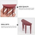 thumbnail image 4 of Miangastore Mini House Half-Round Table Model Miniature Mini Wooden Furniture Desk Table, 4 of 8