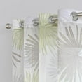 thumbnail image 3 of Leaf Curtains for Living Room Bedroom, Scandinavian Design Patterned Sheer Curtains 2 Panels Set, Sheer Floral Curtains,Grommet Sheer Curtains Bedroom Window Curtains, 3 of 6