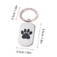 thumbnail image 3 of Llaveros personalizados de urna de cremación, joyería conmemorativa de cenizas con huella de pata, colgante de acero inoxidable con placa de identificación para cenizas de perro., 3 of 5