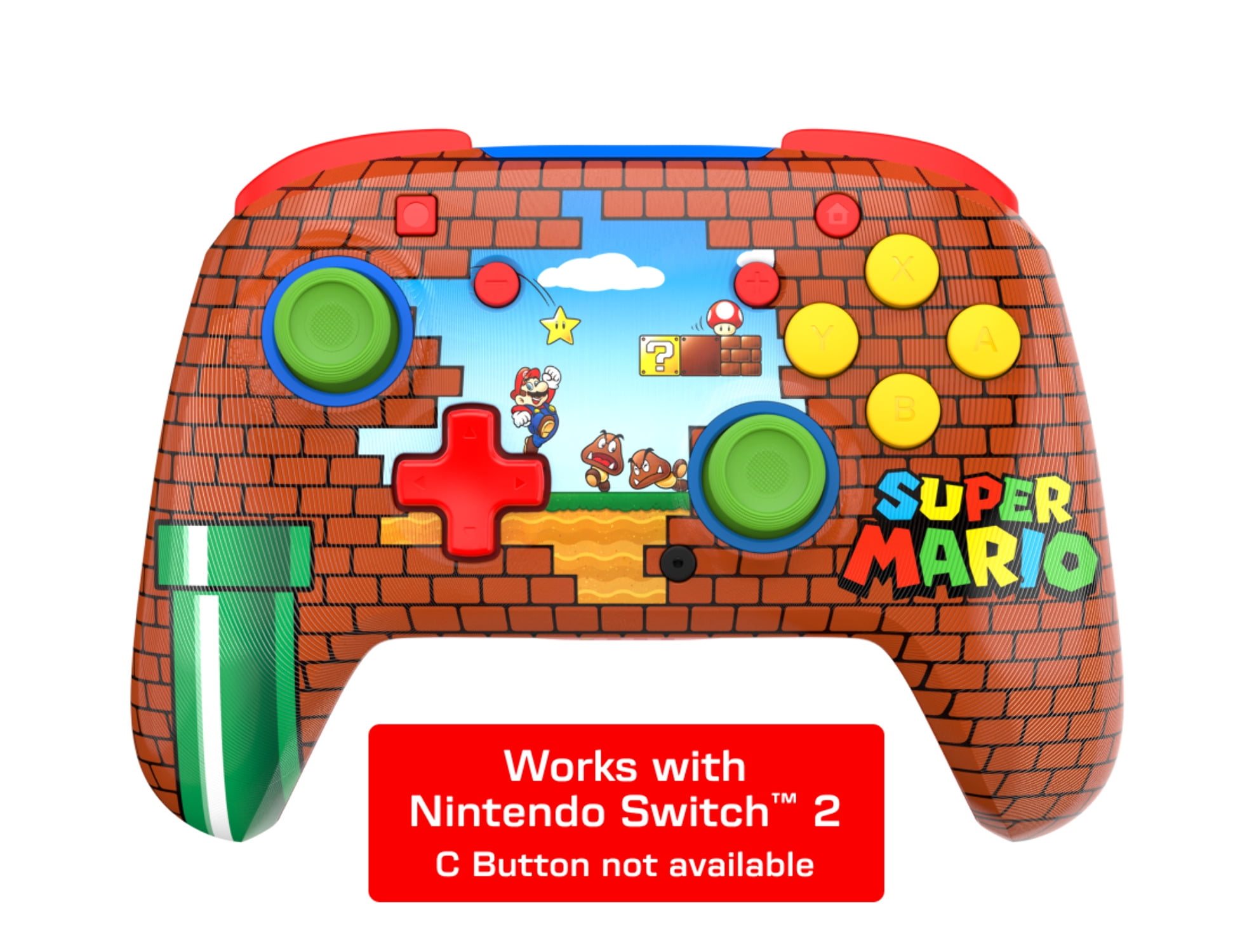 Controller Gear Nintendo Switch in Neon with Super Mario All Star