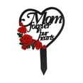 thumbnail image 3 of Marcador de tumba conmemorativo Estaca de jardín Flor Decorativa Corazón del recuerdo para mamá, 3 of 9