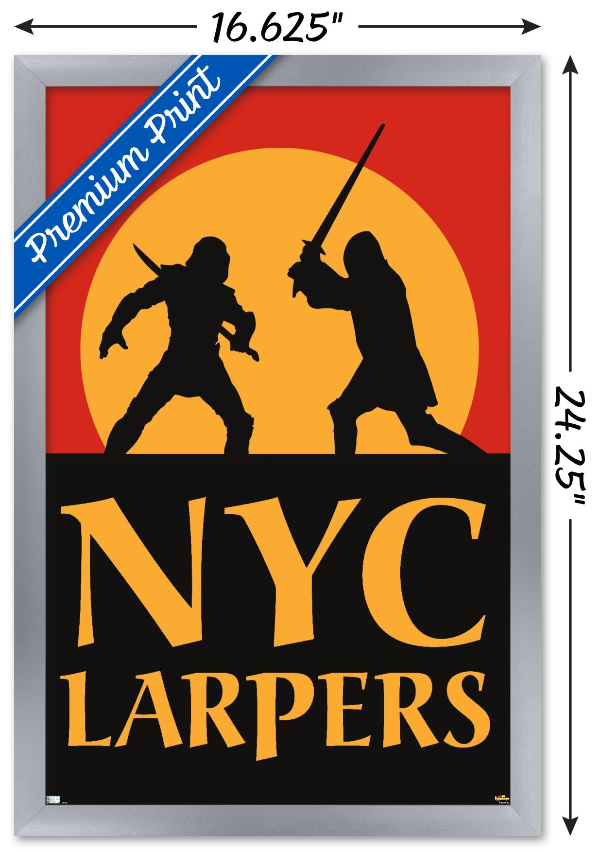 Marvel Hawkeye - NYC LARPers Wall Poster, 14.725" x 22.375" Framed