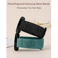 thumbnail image 7 of Wearlizer Sport Floral Engraved Silicone, Samsung Sunflower Wristwatch Band, 20 mm to 47 mm, 7 of 7