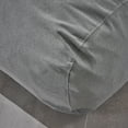 thumbnail image 3 of Noble House Curacao Polyurethane Foam Fabric Outdoor Lounger Bean Bag - Charcoal, 3 of 7