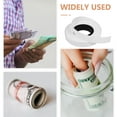 thumbnail image 2 of IFANLANDOR Tight Bundling Cash Bands Money Paper Wraps White 1 Roll, 2 of 5