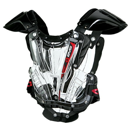 EVS Vex Youth Chest Protector Clear/Black Under 75 (Best Chest Protector Atv)